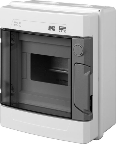 Kasetë shpërndarëse Elektro-Plast EP-LUX PLUS RN 1/6, 6 module, IP40, e bardhë