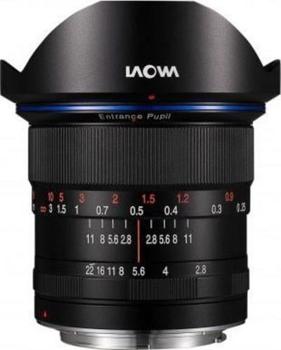 Objektiv Laowa 12mm f/2.8 Zero D për Canon RF, ngjyrë e zezë