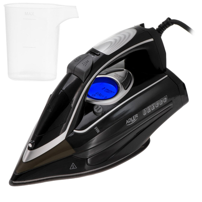 Hekur me avull Adler AD 5054, 3000 W, ekran LCD, Swift Glide