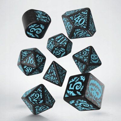 Set zari Q-Workshop QWOS20Y8 20 Years Halloween, RPG, 7 copë, i zi me turkeze