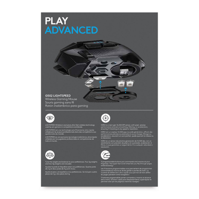 Maus Logitech G G502 LIGHTSPEED, wireless, i zi