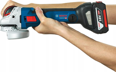 Mulli këndi pa kabllo Bosch Professional GWS 18V-10 SC, 125mm, 18V brushless, blu