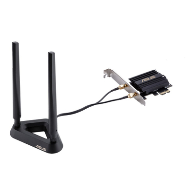 Kartë rrjeti Asus PCE-AX58BT, PCIe, Wi-Fi 6, Bluetooth 5.0, e zezë
