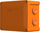 Kuti zjarr-rezistente elektrike AWEX L-BOX E90 V1p FSB009, IP66, përçues deri 6mm², portokalli