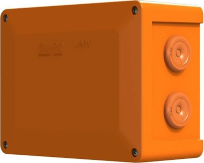 Kuti zjarr-rezistente elektrike AWEX L-BOX E90 V1p FSB009, IP66, përçues deri 6mm², portokalli