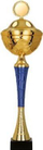 Метален трофеј Триумф 9253/FP, 39 cm, со капак, златна и сина боја