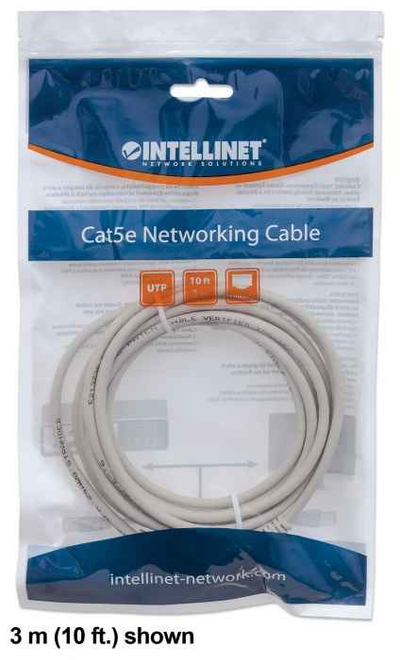 Kabllo rrjeti Intellinet CAT6 UTP, 1m, 100% bakër, gri