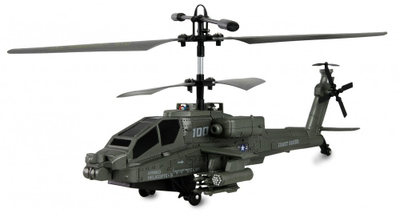 Хеликоптер RC Amewi Apache AH-64, 3.5 канали, RTF, зелен