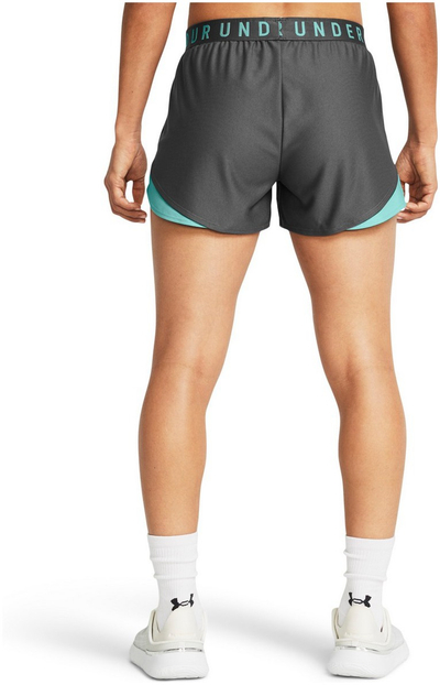 Pantallona të shkurtra sport Under Armour Play Up 3.0, poliestër, gri me jeshile