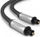 Kabllo optike audio Ugreen Toslink, 1m, najlon, argjend