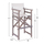 Stol bari Limnos + textilene HM10560.60, gri