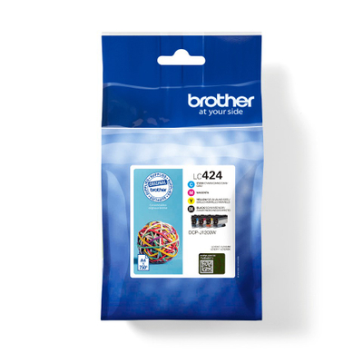 Fishek boje Brother LC-424C, për DCP-J1200DW, blu