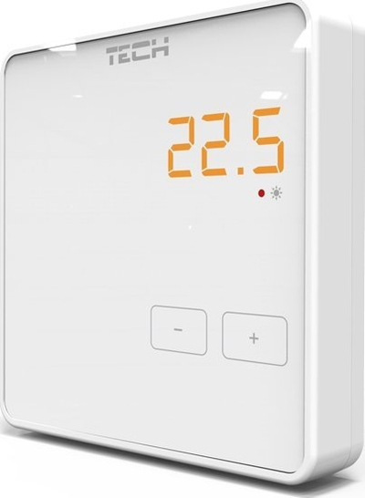 Termostat wireless për dhomë Tech R-8Z, me ekran LED, i bardhë