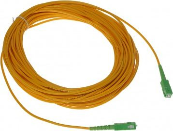 Kabllo optike RBLINE Patchcord, single mode SC APC në SC APC, 20m, e verdhë