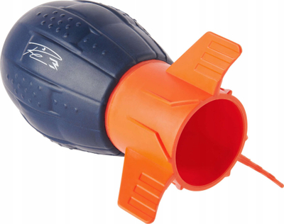 Lodër hedhëse Aerobie Super Sonic, 13.3cm, shkumë e butë, blu portokalli