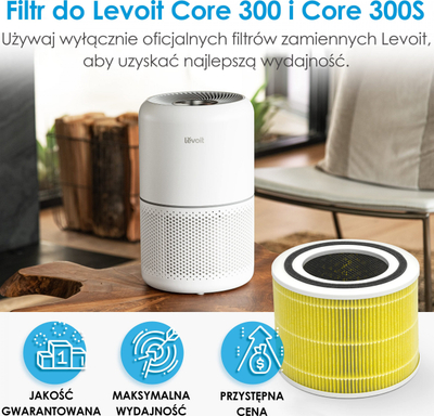Filtër ajri Levoit Core 300 300S, kundër alergjenëve të kafshëve, zëvendësues, i bardhë