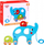 Lodër elefant Tooky Toy, shumëngjyrëshe