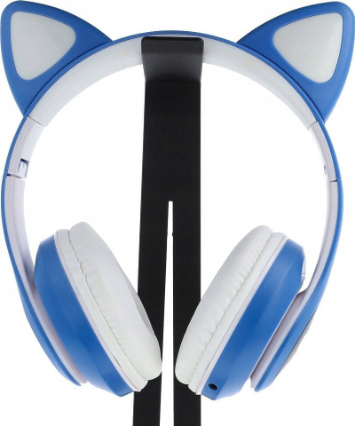 Kufje Protect Cat Ears, Bluetooth, RGB, të kaltra