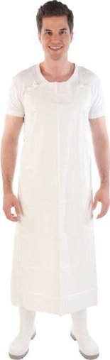 Përparëse pune Hygostar Vinyl Bib Apron Super Strong, set 2 copë, e bardhë