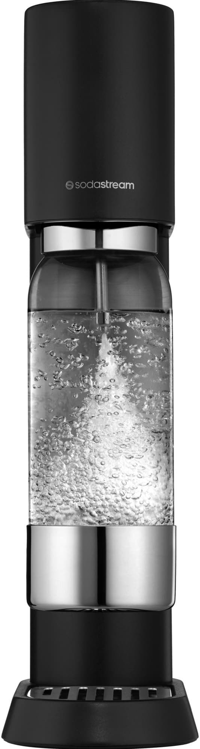 Aparat për bër me gaz ujin SodaStream Enso, me dorë, me sistem Quick Connect, i zi mat