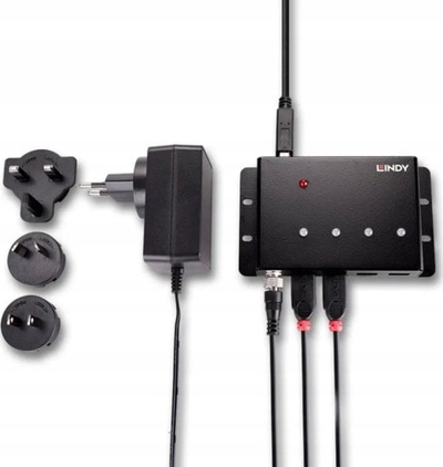 Hub USB Lindy 3.0, 4 porta, USB 3.2 Gen 1, i zi