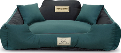 Shtrat për qen KingDog Panama Stretch MM44, L 100 x 75 cm, jeshil me të zi