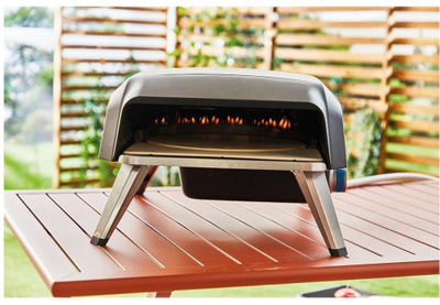Furrë me gaz për pizza Tefal Pizza Pronto JM412010, gur rrotullues 360°, me lopatë, gri