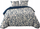 Set posteli Labyrinth, dopio 240x220 cm, pambuk 100%, blu marinë ecru