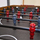 Tavolinë futbolli Enero, 153x76x81 cm, 60 kg, ngjyrë dru e zezë
