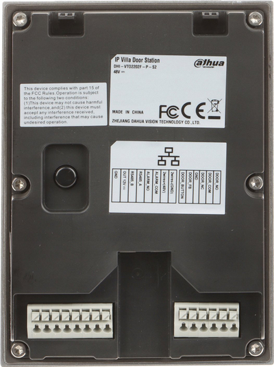Panel dere IP Dahua VTO2202F-P-S3, 2-wire, PoE, gri