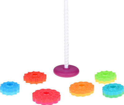 Kullë spirale shumëngjyrëshe Colorful ZA5286, lodër sensoriale grumbulluese