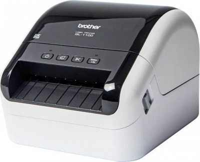 Printer etiketash Brother QL-1100, 4", USB, bardh e zi