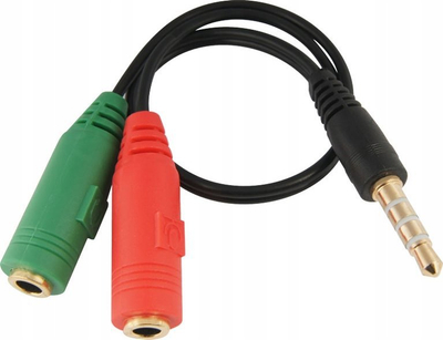 Adapter audio për kufje edhe mikrofon, Jack 3.5mm