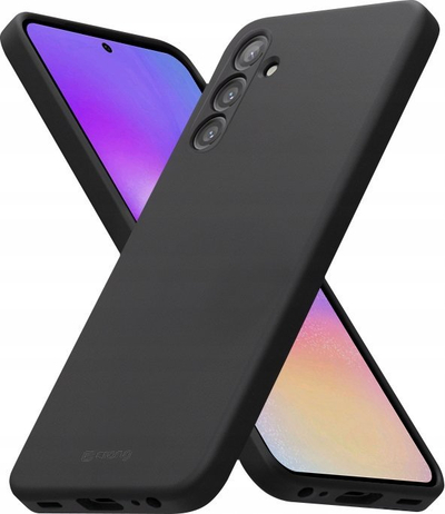 Maskë telefoni Crong Color Cover për Samsung Galaxy A05s, silikon, kundra goditjeve, e zezë