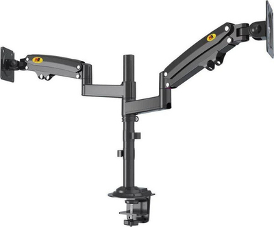 Mbajtëse dopio monitori North Bayou H180, 22"-32", lëvizje e plotë, e zezë