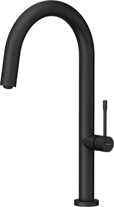 Rubinet kuzhine Quadron Haley T Line SteelQ, drejt, pure carbon