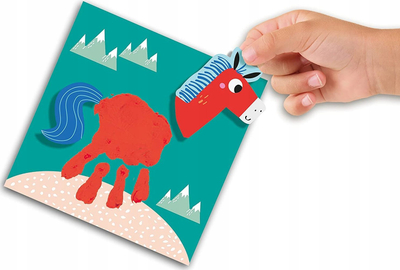 Set pikture me gishta SES Creative My First Handprint Animals, për kalamaj, shumëngjyrësh