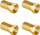 Set konektorësh F sat Vayox LB0104, 6.8mm, ari, 4 copë