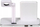 Karikues wireless Vivanco 2 në 1, 10W, me mbajtëse për Apple Watch, i bardhë