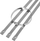 Set shtrëngues çeliku inox DA128B, 100 copë, rezistent ndaj korrozionit, argjendtë