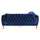 Divan-krevat Bennington HM3250.18, 2 vende, 180 cm, blu e errët