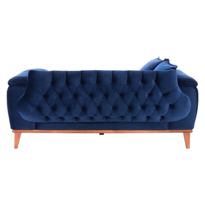 Divan-krevat Bennington HM3250.18, 2 vende, 180 cm, blu e errët