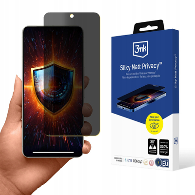 Fletë mbrojtëse ekrani 3MK Silky Matt Privacy për Google Pixel 8 Pro, 1 copë, gri