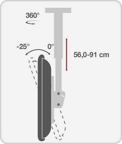 Mbajtëse për Televizor Techly ICA-CPLB 946S, 37 '' - 70 '' 