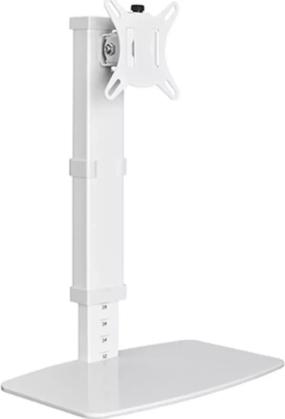 Stendë monitori Single Monitor Desk Stand, 17"-32", çelik, e bardhë