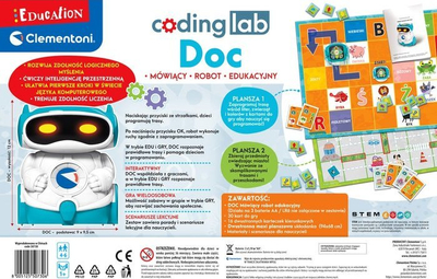 Robot edukativ Clementoni DOC, interaktiv, për kalamaj, shumëngjyrësh