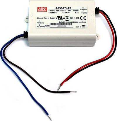 Furnizim elektrik MeanWell, 25W, 12V 2.1A, IP42