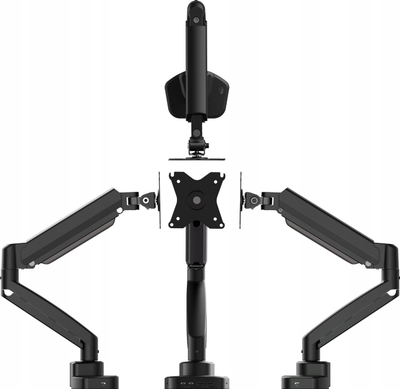 Krah monitori ergonomik J5create JTSA301, deri 32", dock 6 në 1, i zi