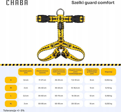 Ortezë Chaba Guard Do Not Touch M, perimetër 35-53 cm, e zezë