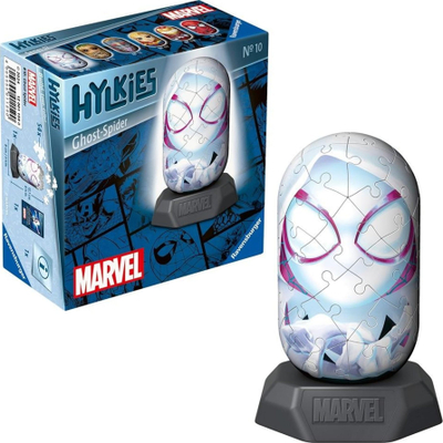 Figura koleksionuese Ravensburger Hylkies #10 Ghost-Spider, 3D për montim, me kapsulë koleksionuese, shumëngjyrëshe